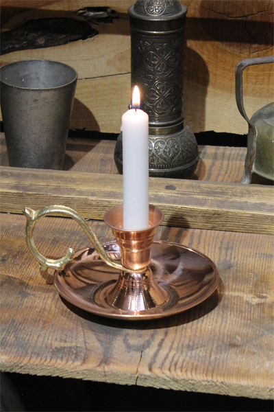 Turna Bakır Elit Mumluk & El Şamdanı Kendinden Iğneli Kırmızı Turna2619-1