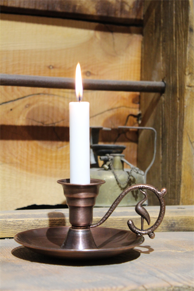 Turna Bakır Elit Mumluk & El Şamdanı Oksit Kulp Kendinden Iğneli Turna2625-3