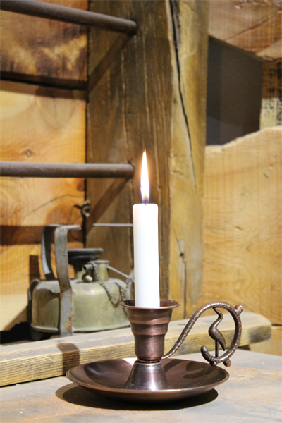 Turna Bakır Elit Mumluk & El Şamdanı Oksit Kulp Kendinden Iğneli Turna2625-3