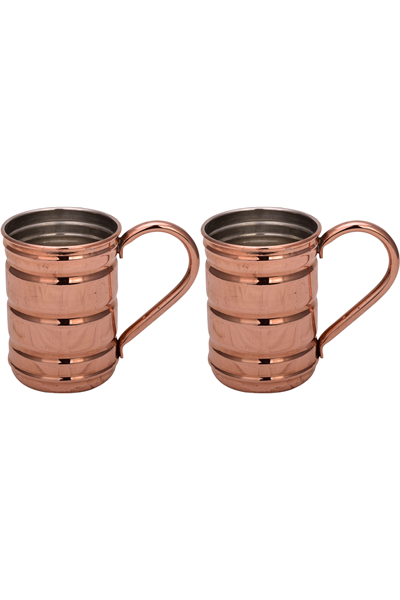 Turna Copper Scottish Glass Straight 380 Ml Set of 2 Red Turna0489-21