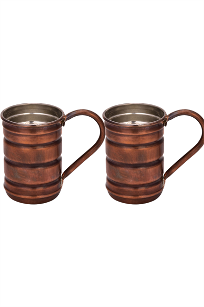 Turna Copper Scottish Glass Straight 380 Ml Set of 2 Oxide Turna0489-23