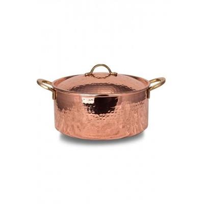 Turna Copper Italian Saucepan 10 No 34 Cm Hand Forged Red Turna8188-1