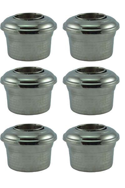 Turna Bakır Kapaklı Ehlikeyf Makine Dövme 6lı Takım Nikel Turna3302-62