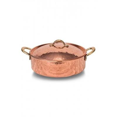 Turna Copper Karniyarik Pot 3 No 20 Cm Hand Forged Red Turna8159-1