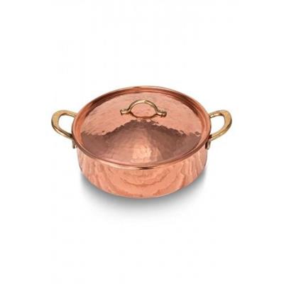 Turna Copper Karniyarik Pot 3 No 20 Cm Hand Forged Red Turna8159-1