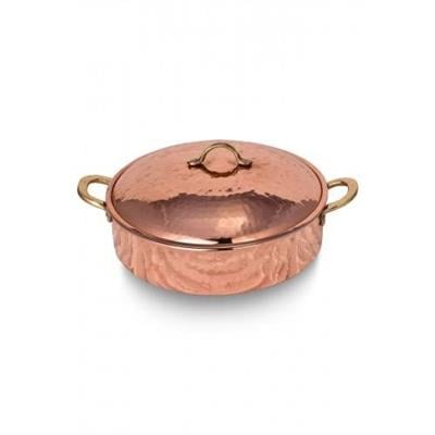 Turna Copper Karniyarik Pot 6 No 26 Cm Hand Forged Red Turna8162-1