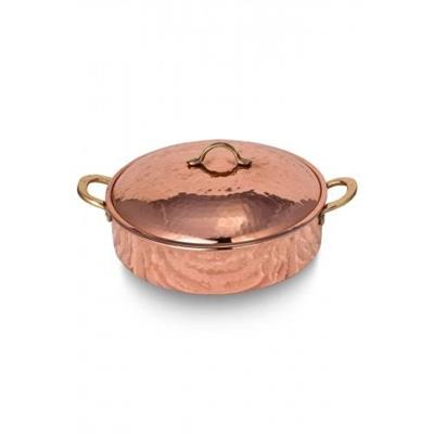 Turna Copper Karniyarik Pot 9 No 32 Cm Hand Forged Red Turna8192-1