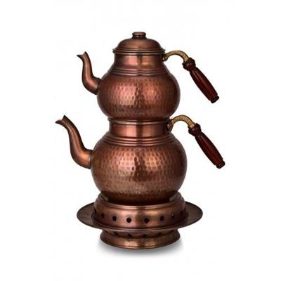Turna Copper Classic Teapot No 3 Heating Set Hand Forged Oxide Turna1973-3