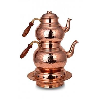 Turna Copper Classic Teapot No 3 Heating Set Hand Forged Red Turna1973-1