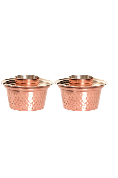 Turna Bakır Klasik Ehlikeyf Makine Dövme 2li Takım Kırmızı Turna3300-21