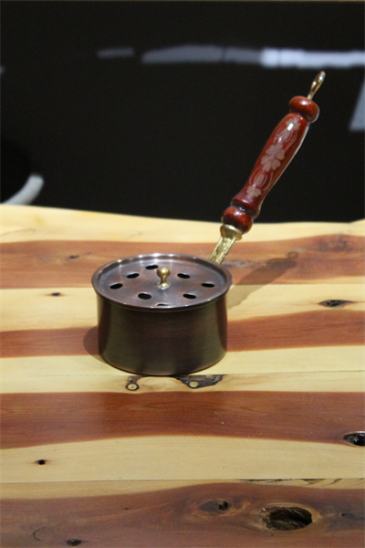 Turna Bakır Klasik Ritüel Gezdirme Tütsülük & Buhurdanlık Oksit