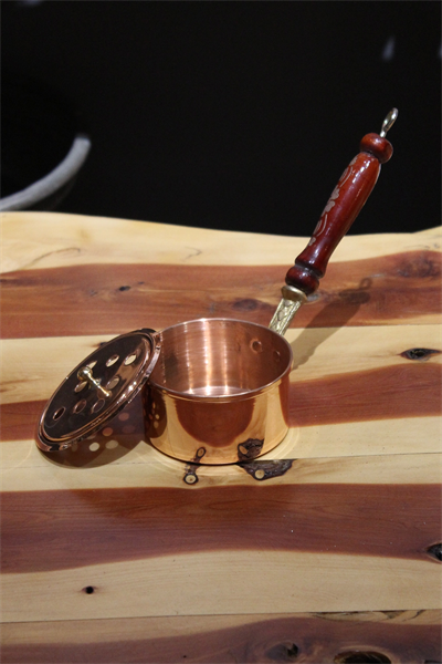 Turna Bakır Klasik Ritüel Gezdirme Tütsülük & Buhurdanlık Kırmızı