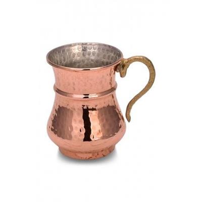 Turna Mug with Copper Cord Machine Forged 250 Ml Set of 4 Red Turna0488-41