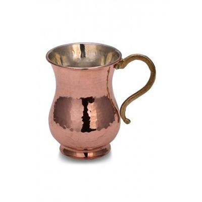 Turna Copper Cordless Mug Hand Forged 300 Ml Set of 4 Red Turna0451-41