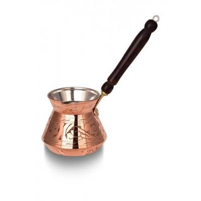 Turna Copper Ashtray Coffee Pot 3 No 7 Cup Carved Processing Red Turna1235-1
