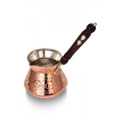 Turna Copper Ashtray Coffee Pot 3 No 7 Cup Carved Processing Red Turna1235-1