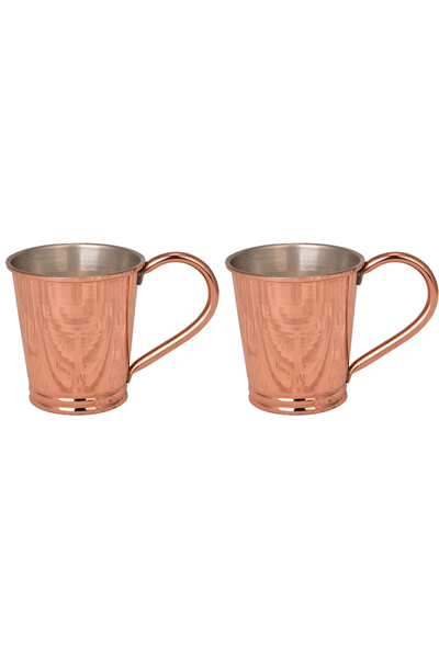 Turna Copper Linea Glass Straight 400 Ml Set of 2 Red Turna0470-21