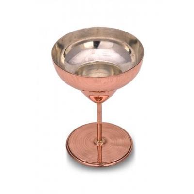 Turna Copper Margarita Glass Straight 450 Ml Red Turna0461-1
