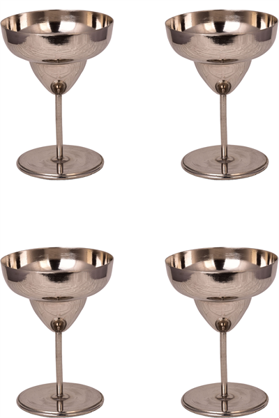 Turna Copper Margarita Glass Straight 450 Ml Set of 4 Nickel Turna0461-42