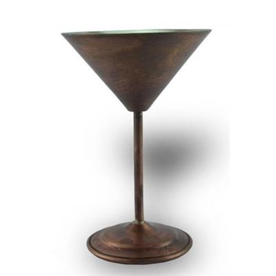 Turna Copper Martini Glass Plain 250 Ml Set of 2 Oxide Turna0459-23