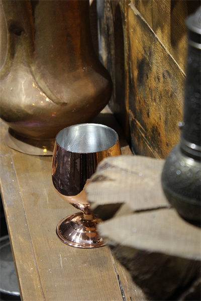 Turna Copper Merlot Wine Glass 500 Ml Plain Red Turna0504-1