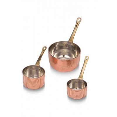 Turna Bakır Mini Şef Gasarol 3lü Takım Düz Kırmızı Turna4821-1