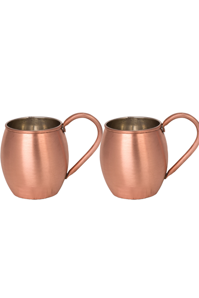 Turna Copper Moscow Mule Glass Straight 500 Ml Set of 2 Scotch Turna0493-24