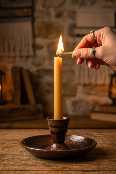 Kulpsuz Metal Nostalji Mumluk & El Şamdanı Kendinden Iğneli Acı Kahve Turna2623-11