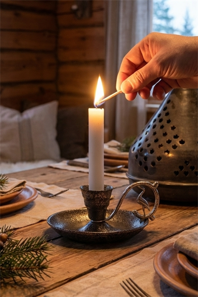 Metal Nostalji Mumluk & El Şamdanı Kendinden Iğneli Gümüş Turna2623-5