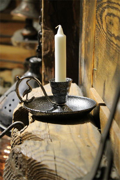 Metal Nostalji Mumluk & El Şamdanı Kendinden Iğneli Mum Hediyeli Gümüş Turna2623-5