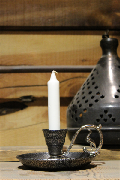 Metal Nostalji Mumluk & El Şamdanı Kendinden Iğneli Gümüş Turna2623-5