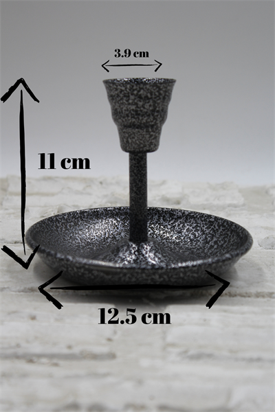 Metal Vintage Mumluk & El Şamdanı Gümüş Turna2623-8