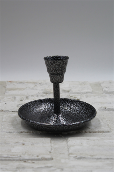 Metal Vintage Mumluk & El Şamdanı Gümüş Turna2623-8