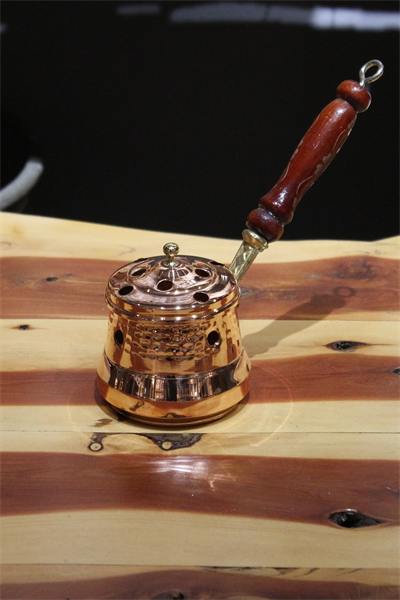 Turna Bakır Otantik Ritüel Gezdirme Tütsülük & Buhurdanlık Kırmızı