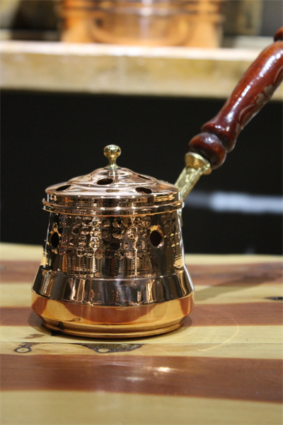 Turna Bakır Otantik Ritüel Gezdirme Tütsülük & Buhurdanlık Kırmızı