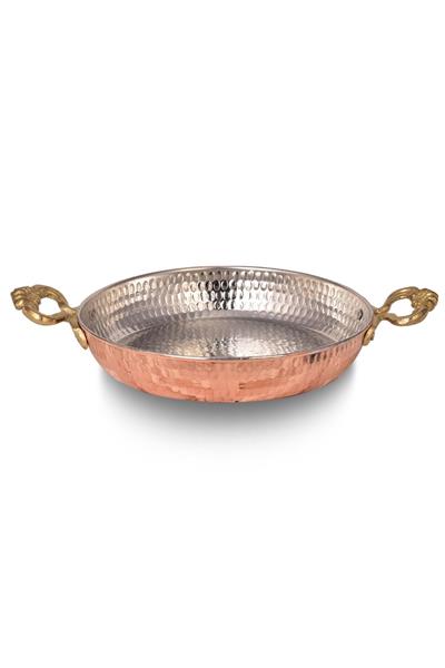 Turna Copper Special Series Thin Persian Pan Set of 3 1,2,3 No Machine Forged Red Turna7616-1