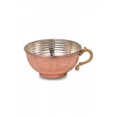Turna Copper Pınarbaşı Ayran Cup Machine Forged 500 Ml Set of 4 Red Turna0502-41