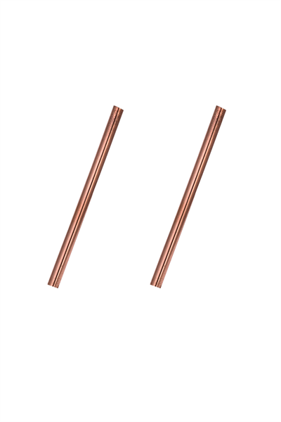Turna Copper Straw Straight Red Set of 2 Turna0506-21