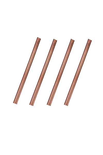 Turna Copper Straws Straight Red Set of 4 Turna0506-41