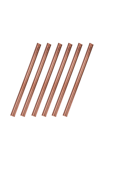Turna Copper Straws Straight Red Set of 6 Turna0506-61