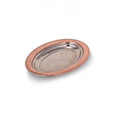 Turna Copper Infantry Iskender Kebab Boat Presentation Plate 25 Cm Hand Forged Red Turna4418-1