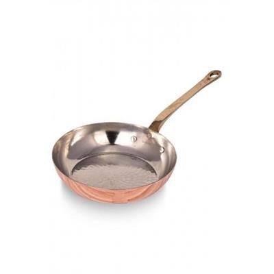 Turna Copper Şahika Pan 5 No 22 Cm Only Base Hand Forged Red Turna7568-1