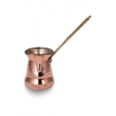 Turna Copper Sultan Coffee Pot 3 No Thin Brass Handle 4 Cups Machine Forged Red Turna1202-1