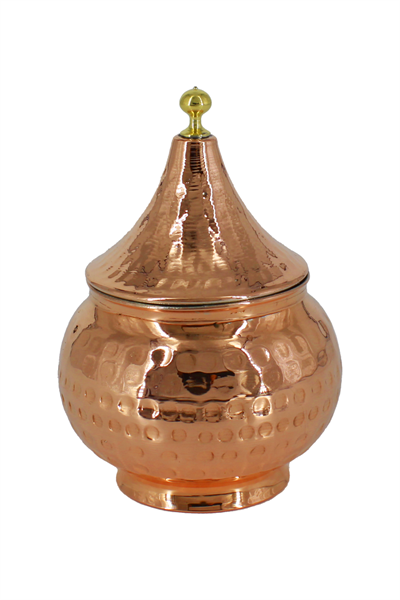 Crane Copper Tabbal Dome Spice Bowl Hand Forged Red Crane0013-1
