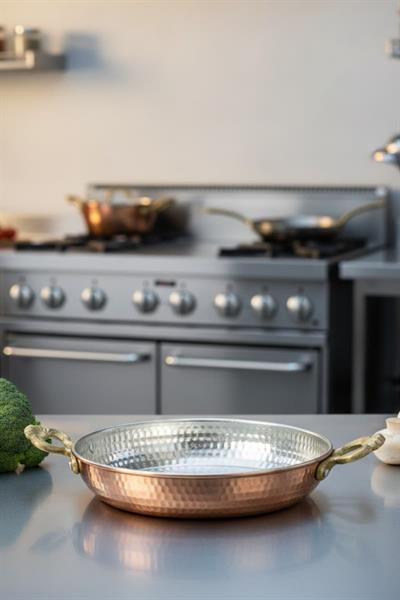 Turna Bakır Acemli Tava 5 No 23 Cm Makine Dövme Kırmızı Turna7561-1