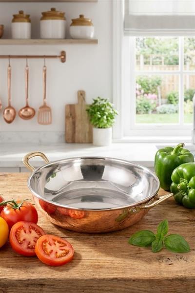 Turna Bakır Çelebi Tava 1 No 14 Cm Düz Kırmızı Turna7593-1