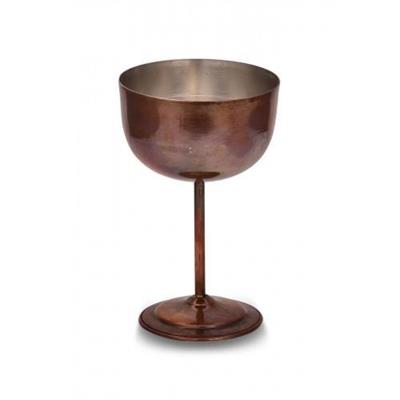 Turna Copper Vino Glass 2 No Plain 400 Ml Set of 2 Oxide Turna0457-23
