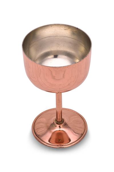 Turna Copper Vino Glass 2 No Plain 400 Ml Set of 6 Red Turna0457-61