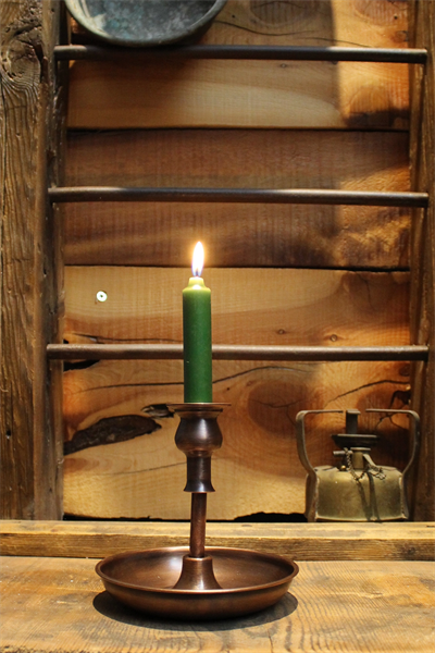 Turna Bakır Vintage Mumluk Düz Oksit Turna2610-3