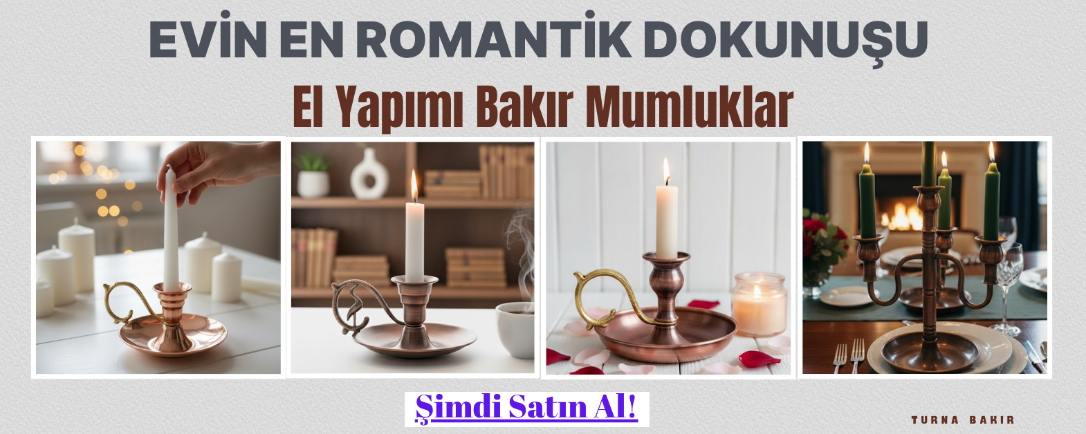 El Yapımı En Ucuz Bakır Mumluk Modelleri